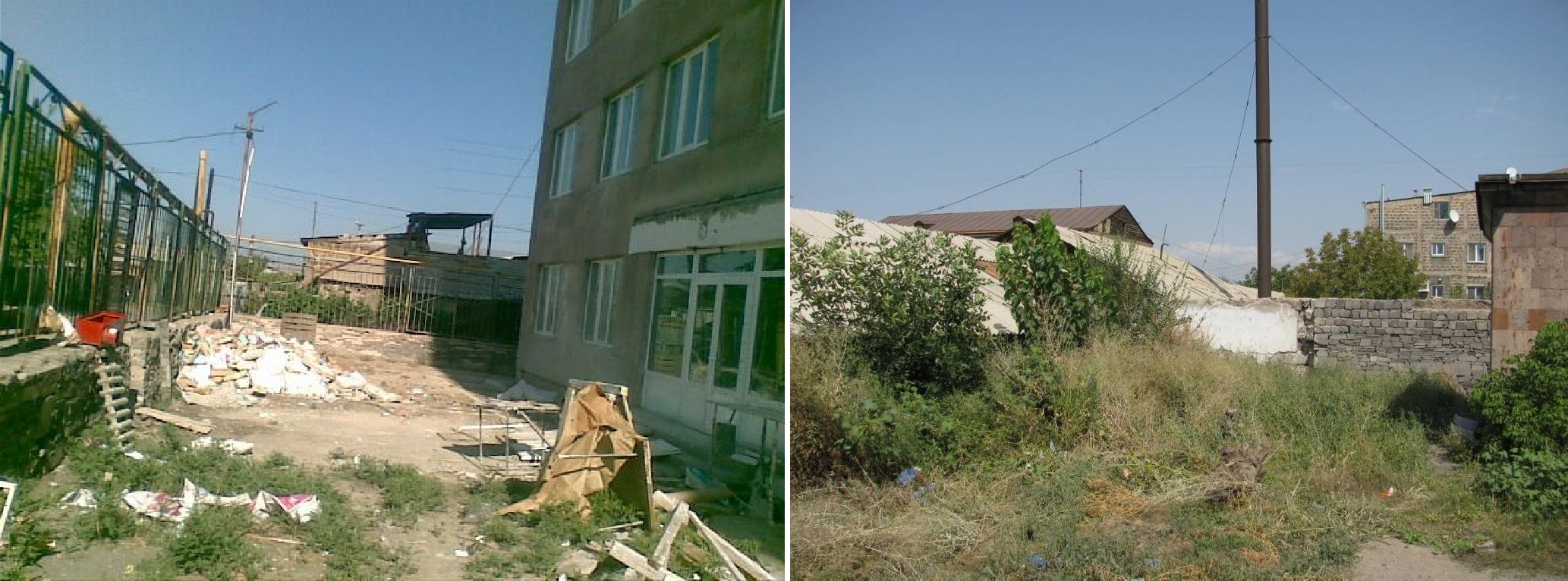 Состояние озеленения больничного комплекса “Мурацан” в 2007 г.
