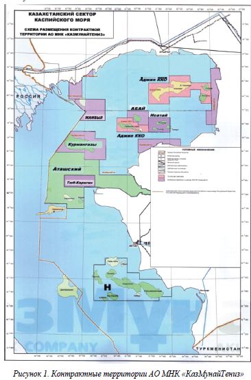 Оценка экологических рисков при освоении нефтегазовых месторождений казахстанского сектора каспийского моря