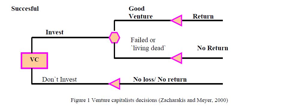 Venture capitalists decisions (Zacharakis and Meyer, 2000) 