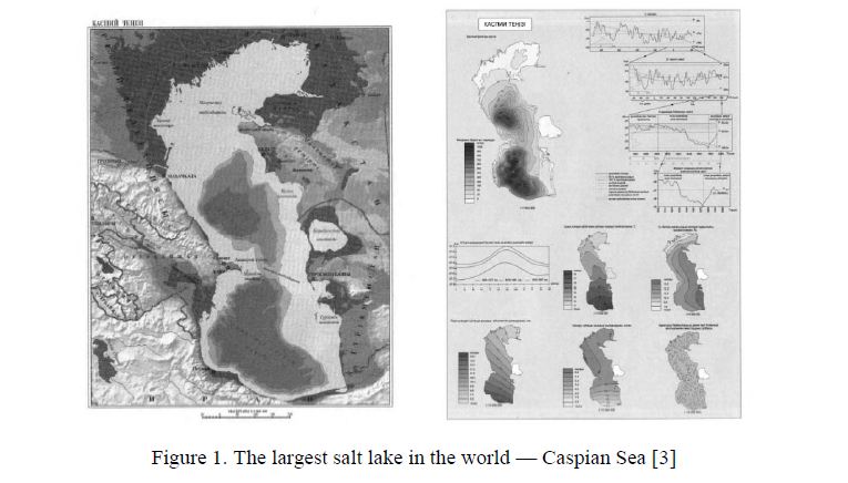 The largest salt lake in the world — Caspian Sea