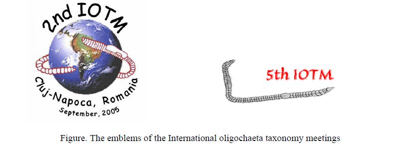 The emblems of the International oligochaeta taxonomy meetings 