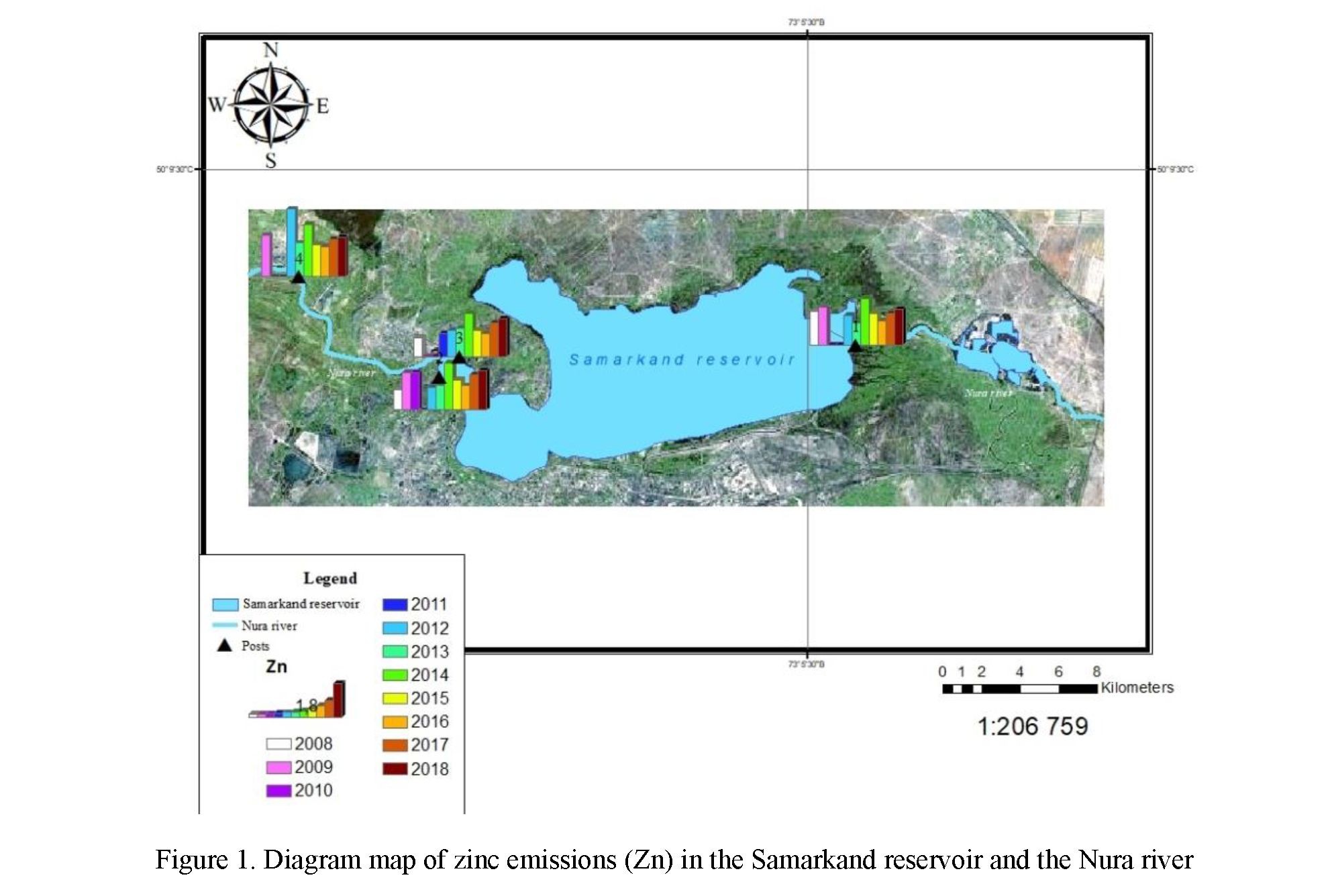 Geoecological assessment of the dynamics of pollution of the Nura river and Samarkand reservoir