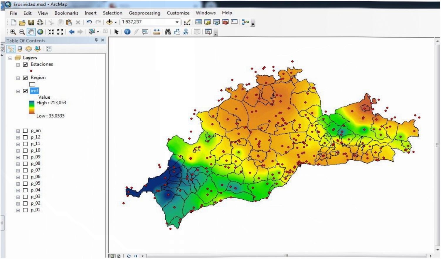 Program «ArcGIS» as a method of cartographic analysis of climate change in Kazakhstan