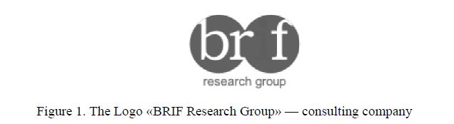 The Logo «BRIF Research Group» — consulting company 