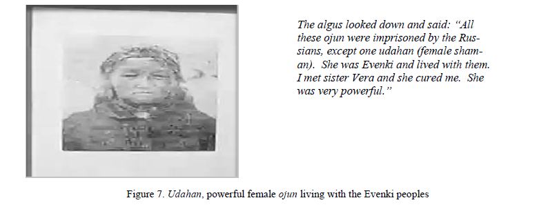 Udahan, powerful female ojun living with the Evenki peoples 